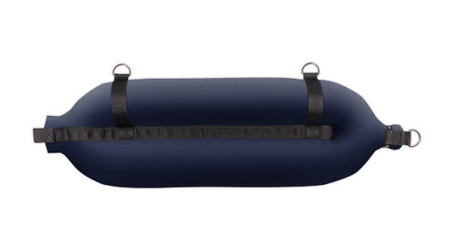 Defensa para barco - T175 - Fendertex - tubular / negra / azul