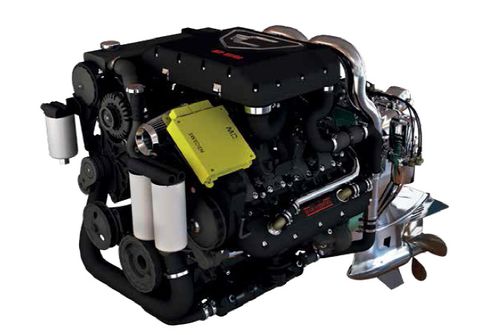 Motor intraborda - V8 500 VGT - MarineDiesel - diésel / para barco profesional / common-rail