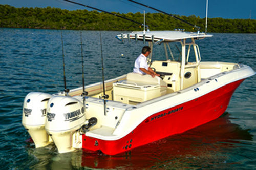 Barco open fueraborda - 3000 CC - HydraSports Custom Boats - bimotor / de pesca deportiva / con T-top