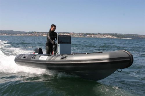 Barco profesional embarcación de apoyo al buceo - AD-50 - TarponPro - barco de pesca profesional / fueraborda / embarcación neumática semirrígida