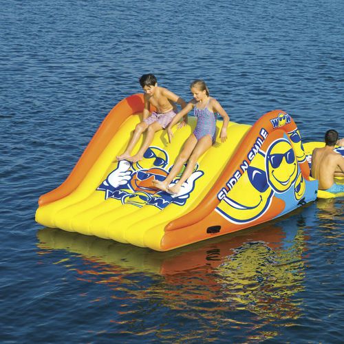 Juego acuático tobogán - SLIDE N SMILE - WOW World of Watersports - para centro de ocio / inflable / flotante