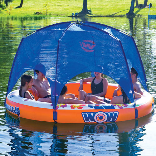 Juego acuático isla - SCREENHOUSE - WOW World of Watersports - para centro de ocio / inflable / flotante