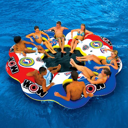 Juego acuático isla - TUBE A RAMA - WOW World of Watersports - para centro de ocio / inflable