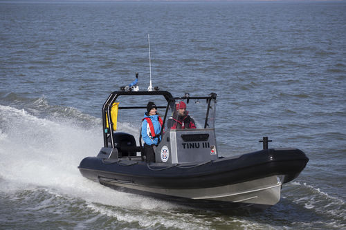 Embarcación neumática fueraborda - A 6 - Alunaut OÜ - RIB / con consola central / de aluminio