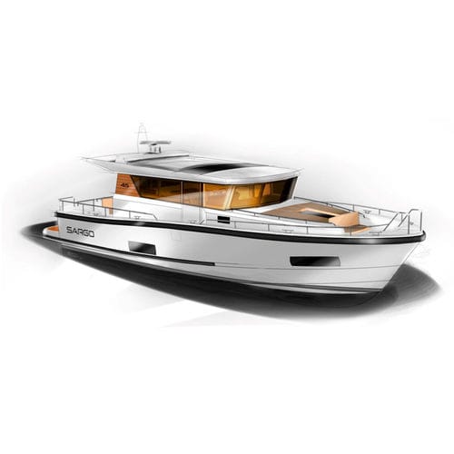 Barco cabinado intraborda - 45 - SARGO BOATS / Sarins Batar Oy Ab - bimotor / con caseta de timón / IPS