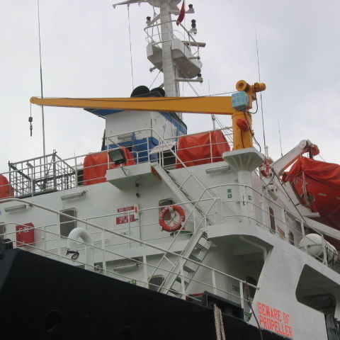 Grúa de mástil - FBC - YMV CRANE AND WINCH SYSTEMS - para buque / de cubierta