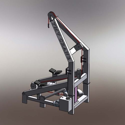 Pescante para buque - A-FRAME - YMV CRANE AND WINCH SYSTEMS - hidráulico