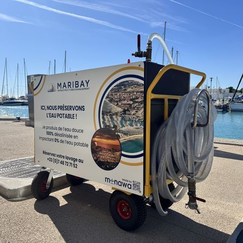 Estación móvil de lavado para barco - AZURETREND | ECOTANK | EMERGENSEA | MONAWA - para yate / para buque