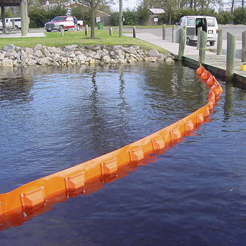Barrera para basura - SpillMaster - Parker Systems Inc. - de delimitación / permanente / flotante