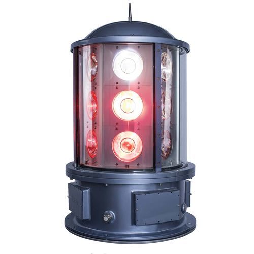 Luz de navegación para faro y baliza - MBR600R - Mediterráneo Señales Marítimas, S.L. - LED / giratoria / aluminio