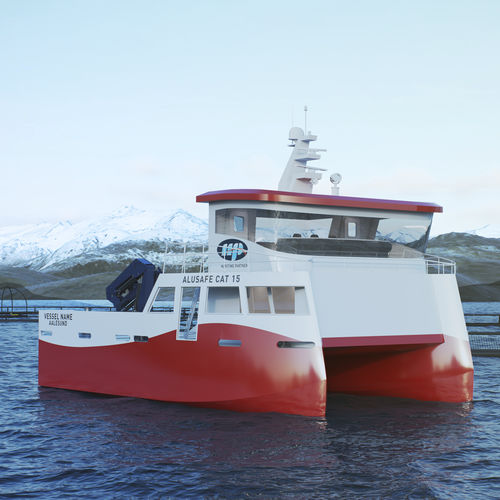 Barco profesional barco de trabajo - ALUSAFE CAT 15 - Maritime Partner AS - catamarán / intraborda / de aluminio