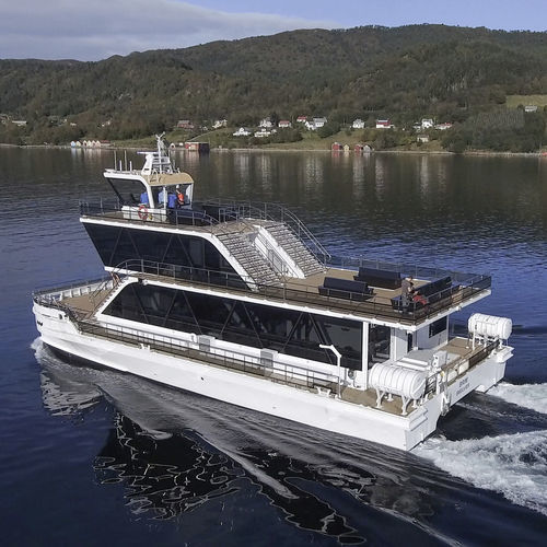 Barco profesional barco de pasajeros - ALUSAFE CAT 24 Hybrid - Maritime Partner AS - catamarán / híbrido diésel-eléctrico / de aluminio