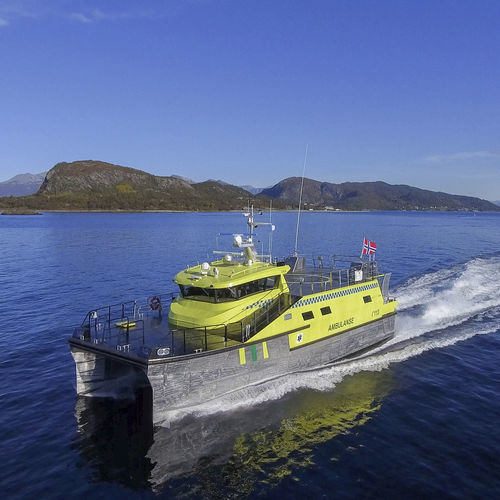 Barco profesional barco ambulancia - ALUSAFE CAT 21 - Maritime Partner AS - catamarán / hidrojet intraborda / de aluminio