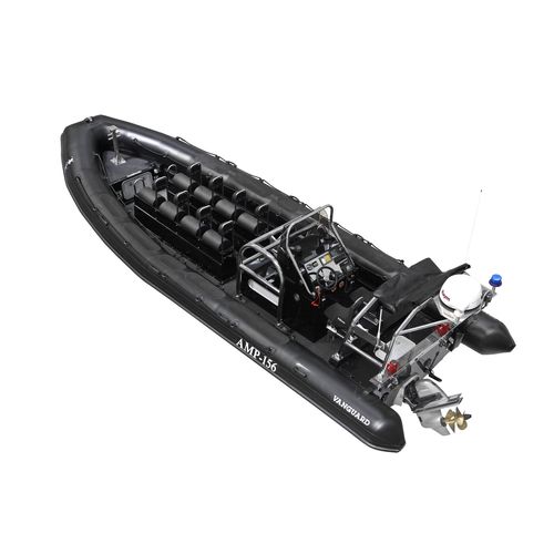 Barco profesional embarcación de apoyo al buceo - TX-860 IB - Vanguard International - intraborda / diésel / embarcación neumática semirrígida