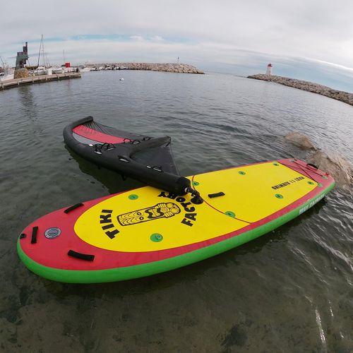 Tabla de stand-up paddle hinchable - AIRWIND MAXI 11 - TIKI FACTORY - de windsurf / de aguas tranquilas / nivel principiante