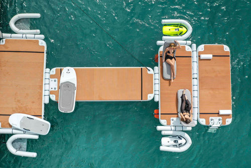 Pantalán modular - C-Dock - NautiBuoy Marine Ltd - de fondeo temporal / para moto de agua