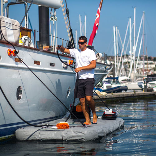 Plataforma inflable - NautiBuoy Marine Ltd - multifunción / para yate / de bote auxiliar