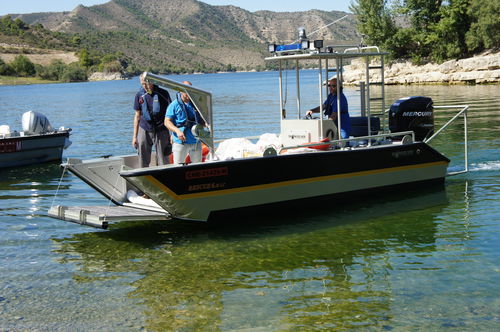 Barco profesional barco de salvamento - 6.0 LC - SHARKSILVER ALUMINIUM BOATS - barco de desembarco / hidrojet intraborda / fueraborda