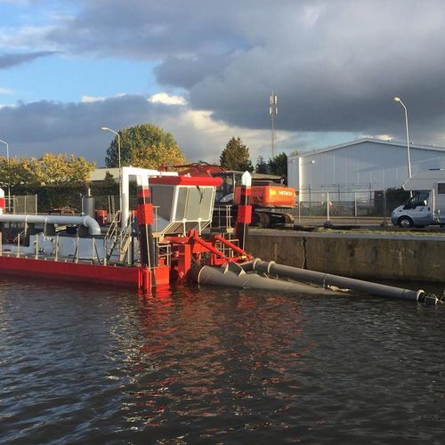 Barco profesional draga de succión con disgregador - Orangepit - multicasco / diésel