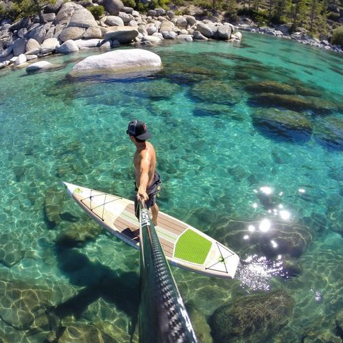 Tabla de SUP allround - WET WOODY SPORT - Lakeshore Paddleboard Company - para adulto / multicolor / 1 persona