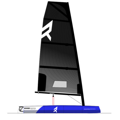 Barco de vela ligera desmontable - REVERSO AIR&reg; COBALT BLUE - Reverso Project - individual / doble / tradicional