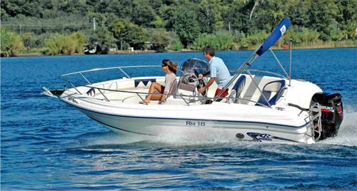 Barco open fueraborda - RM 18 - Rancraft Engineering Srl - con consola central / con solárium