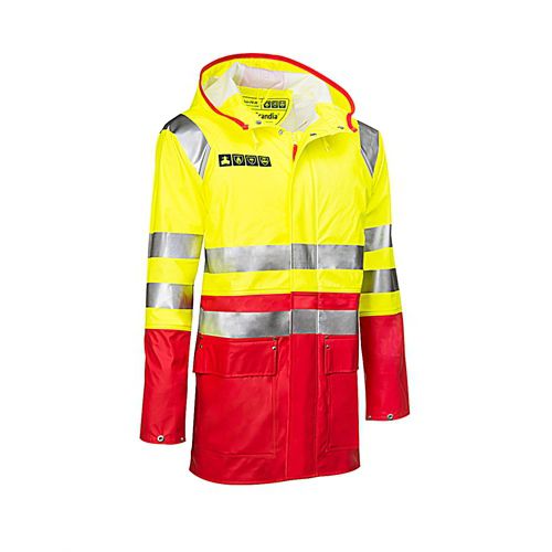 Chaqueta de uso profesional - ScanRain Reflect FR 001 - Scandia Gear Europe - transpirable / con capucha