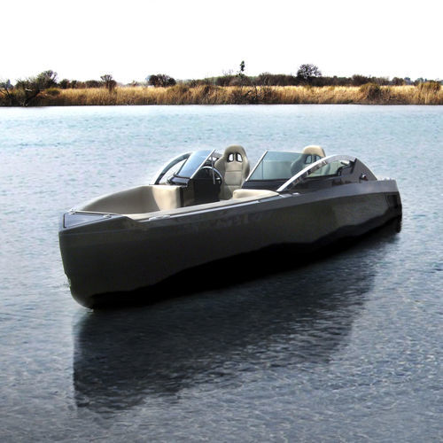 Runabout intraborda - AGON A23 - V2 Boats - con doble consola / bow-rider / open