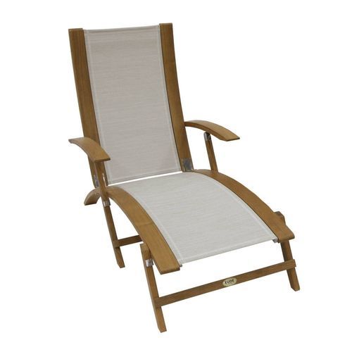 Silla estándar para barco - COAS101T16-GREY - Eurodesign - plegable / con reposabrazos / de teca