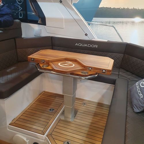 Tablero de mesa de contrachapado - Eurodesign - de teca / para barco