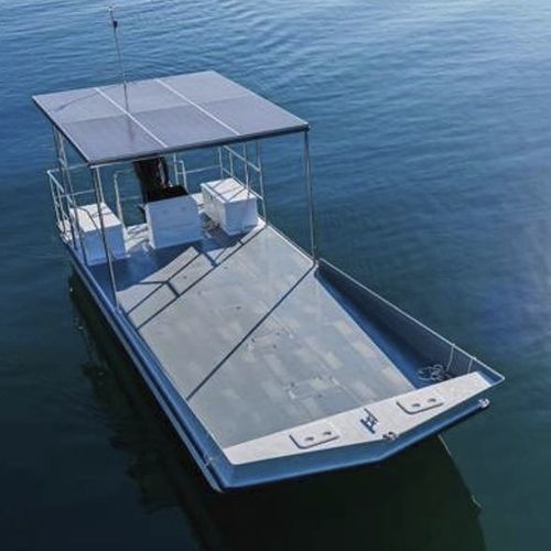 Barco profesional barco para acuicultura - PRO 9.0 Oyster - SUN CONCEPT - electrosolar / con casco rígido