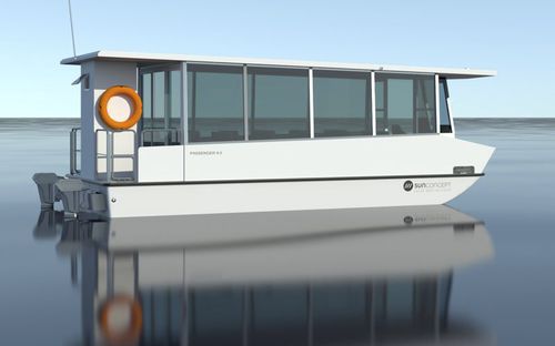 Barco profesional barco de pasajeros - RO 9.0 CABINED - SUN CONCEPT - fueraborda / eléctrico / de fibra de vidrio