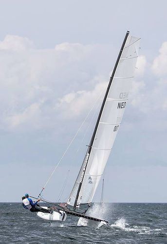 Catamarán deportivo de regata - Mystere ESPADON 18 - Voile Sansoucy - doble / FORMULA 18