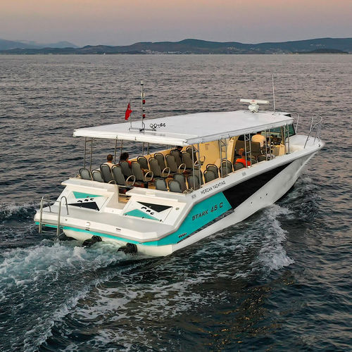 Barco profesional barco de pasajeros - STARK 45-C - MERCAN YACHTING - embarcación de apoyo al buceo / intraborda / diésel