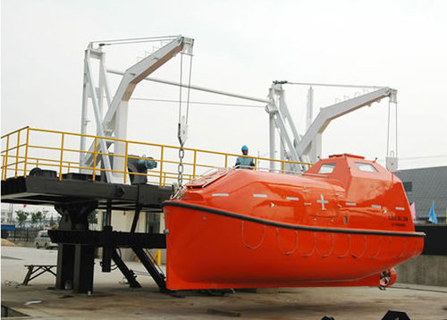 Pescante para bote salvavidas - Chongqing Guanheng Technology & Development - para buque / de gravedad / plegable