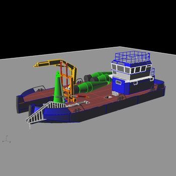 Barco profesional balizador costero - ST-21000 - Uniworkboats SIA - catamarán