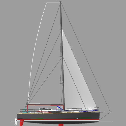 Velero de crucero rápido - ST-48 "Anarquista" - Uniworkboats SIA - de regata oceánica / con 3 camarotes / con 2 camarotes