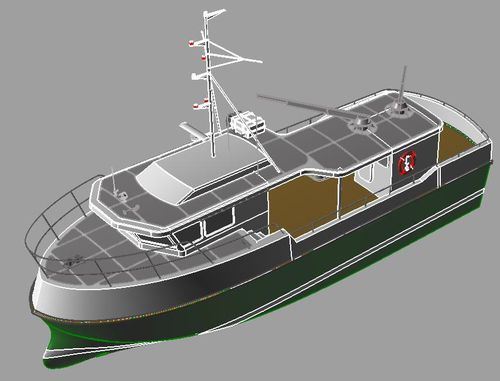 Barco profesional arrastrero - ST-50 - Uniworkboats SIA - intraborda / de aluminio