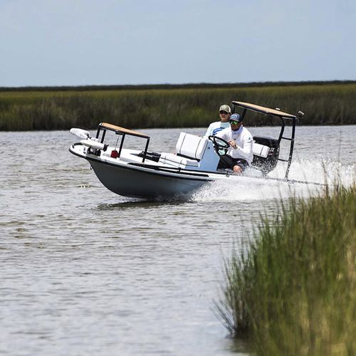 Barco open fueraborda - Mosquito - Beavertail Skiffs - con consola central / de pesca deportiva / skiff