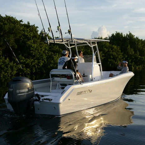 Barco open fueraborda - 208 RX - Release Boats - con consola central / de pesca deportiva / con T-top