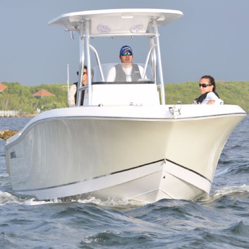 Barco open fueraborda - 238 RX - Release Boats - con consola central / de pesca deportiva / con T-top
