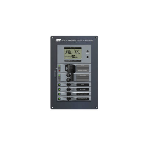 Unidad de distribución de alimentación para barco - AC PDU Main Panel, 230VAC/4 Positions - APM TECHNOLOGIES (Dongguan) Co., Ltd