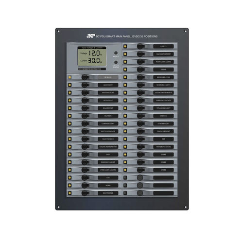 Unidad de distribución de alimentación para barco - DC PDU Smart Main Panel,12VDC(24VDC)/35 Positions - APM TECHNOLOGIES (Dongguan) Co., Ltd