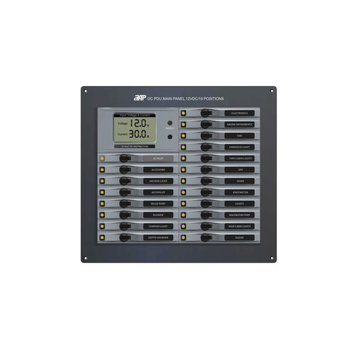 Unidad de distribución de alimentación para barco - DC PDU Main Panel, 12VDC(24VDC)/19 Positions - APM TECHNOLOGIES (Dongguan) Co., Ltd