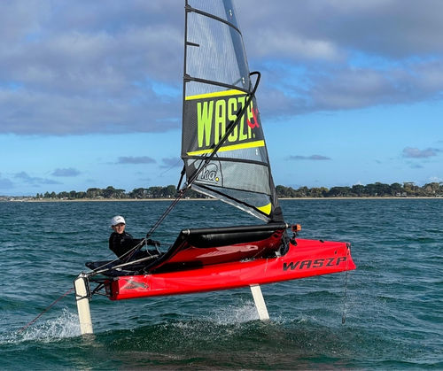 Barco de vela ligera individual - WASZP_X - WASZP - con foil / de regata / con un trapecio