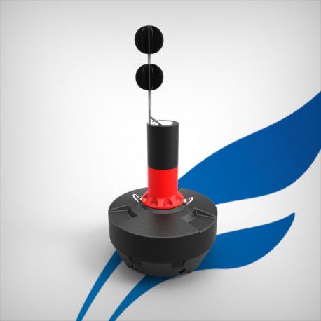 Boya de balizamiento - FLC1500-ISODANGER - FullOceans - peligro aislado / de polietileno / con reflector radar