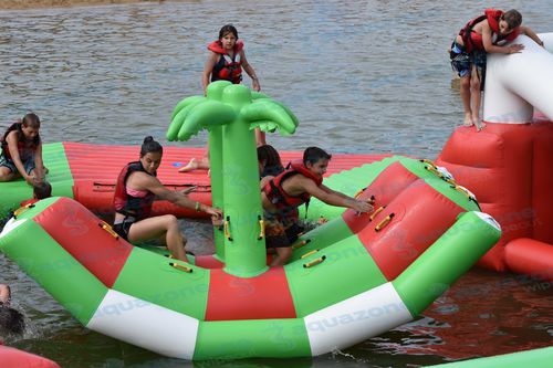 Juego acuático boya - Double Bananas  - AQUAZONE parc aquatique - cojín / para centro de ocio / inflable