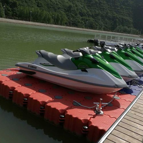 Pantalán flotante - GZZH DOCK - para amarre en seco de motos acuáticas / para puerto deportivo / de madera