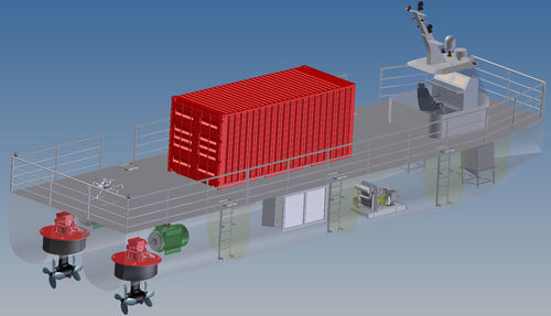 Propulsor acimutal - DTLMP - Thrustleader Marine Power System - timón / fijo / Voith