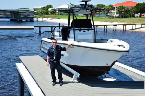 Ascensor de barcos - Fire & Law - No Profile Boat Lifts - flotante